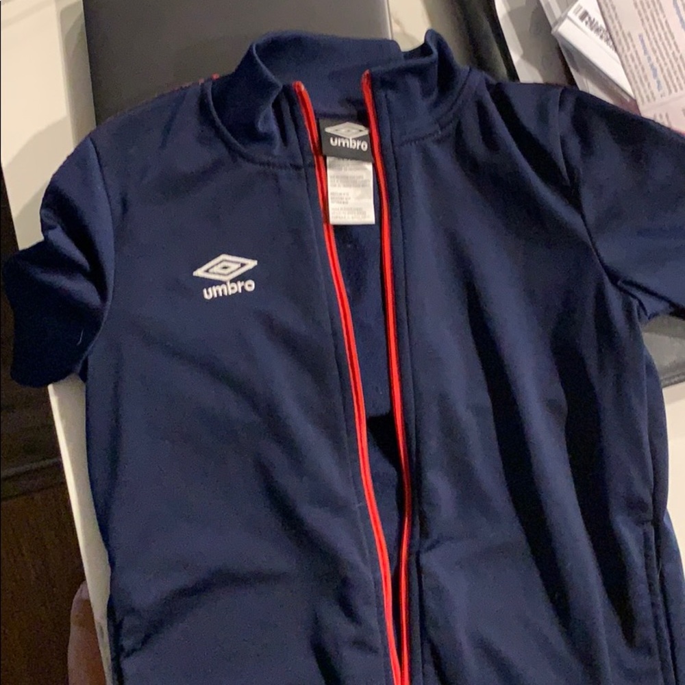 Umbro Blue sweatshirt with red trim size 8/10